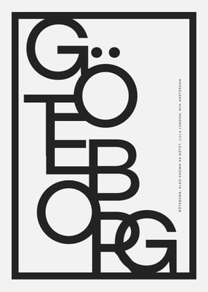 Göteborg Shuffle 50x70