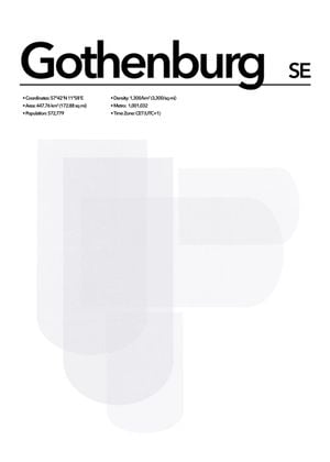 Gothenburg Abstract 50x70