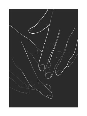 Hands Illustration 30x40