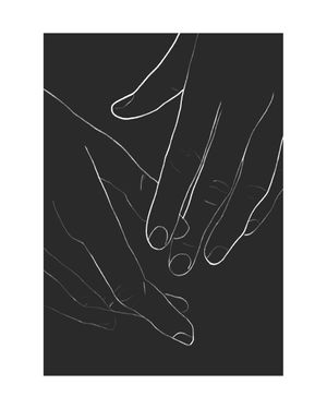 Hands Illustration 40x50