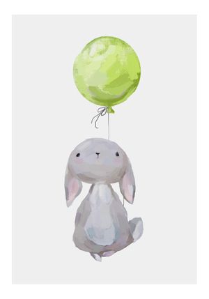 Hare With Balloon 70x100