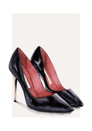 Heels Watercolor 70x100