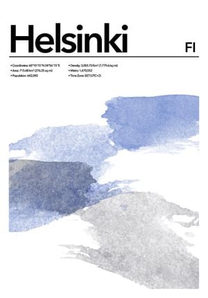 Helsinki Abstract 70x100