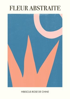 Hibiscus   Fleur Abstraite 50x70