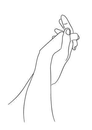 Hold My Hand White 21x30