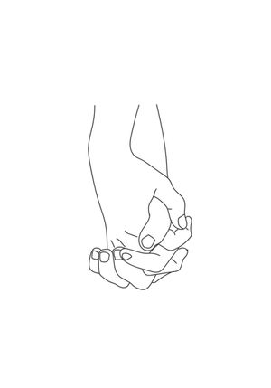Holding Hands 70x100