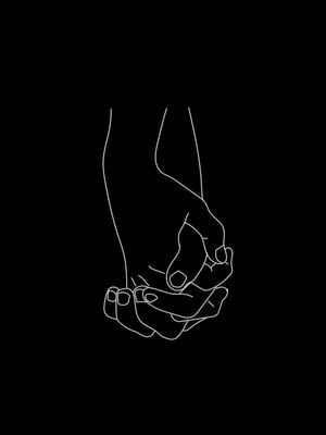 Holding Hands Inverted 30x40