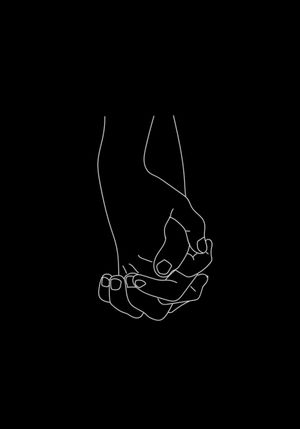Holding Hands Inverted 70x100