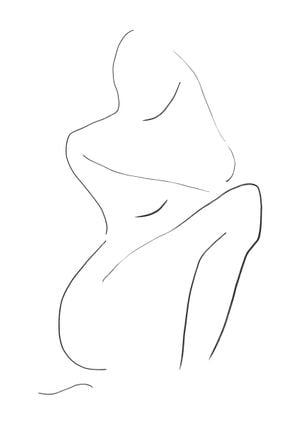 Indefinite Figure White 21x30