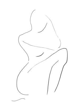 Indefinite Figure White 50x70