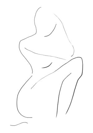 Indefinite Figure White 70x100