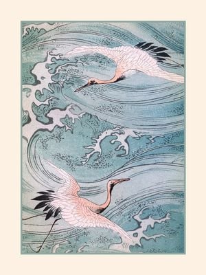 Japanese Cranes 30x40