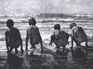 Kids On The Beach 40x30