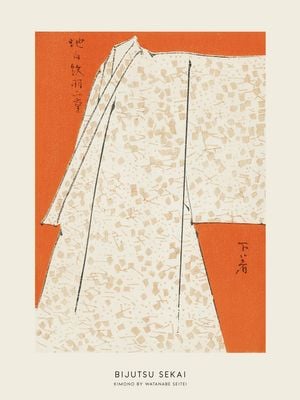 Kimono By Watanabe Seitei 30x40