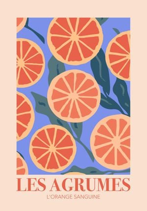 L'orange Sanguine 70x100