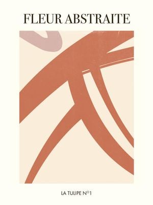 La Tulipe   Fleur Abstraite 30x40