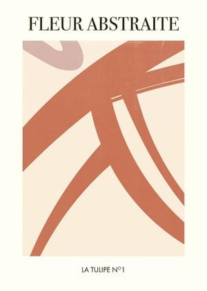 La Tulipe   Fleur Abstraite 50x70