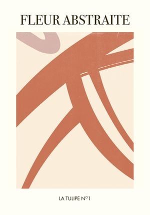 La Tulipe   Fleur Abstraite 70x100