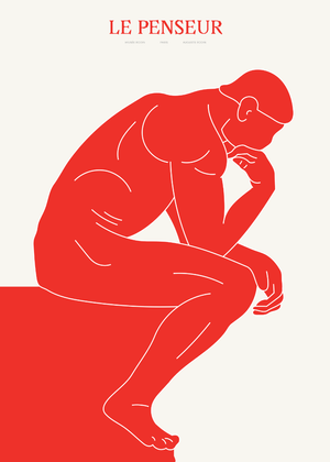 Le Penseur Red