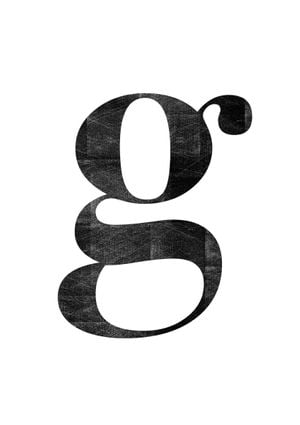 Letter G 21x30