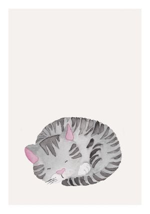 Lil Sleepy Cat 70x100