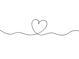 Line Heart 40x30