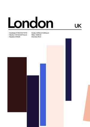 London Abstract 21x30