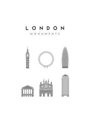 London Monuments 40x50