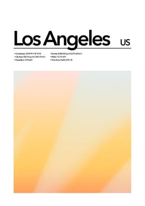 Los Angeles Abstract 21x30