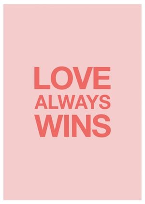 Love Win Win 50x70