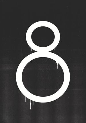 Luckuy Number 8 21x30