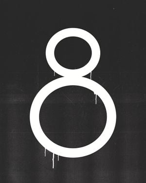 Luckuy Number 8 40x50