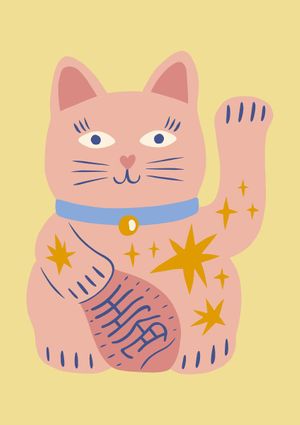 Maneki Neko 21x30