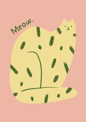 Meow 21x30