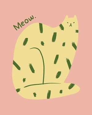 Meow 40x50