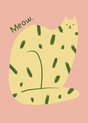 Meow 50x70