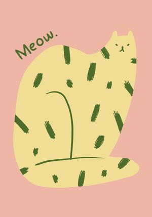 Meow 70x100