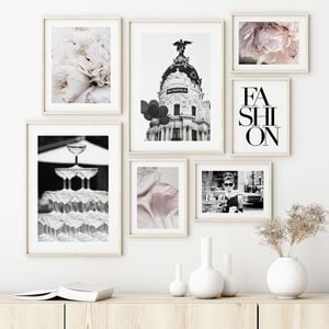 Black and White with Pink