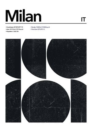 Milan Abstract 50x70