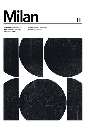 Milan Abstract 70x100