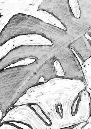 Monstera On Canvas 1 21x30