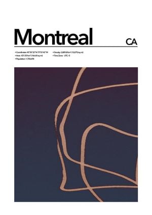 Montreal Abstract 21x30