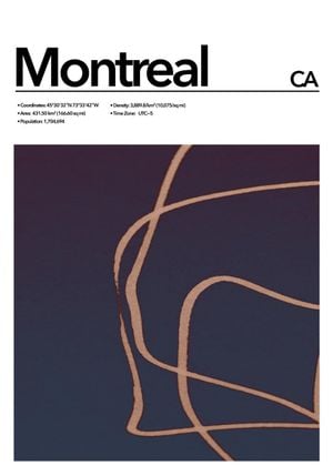 Montreal Abstract 70x100