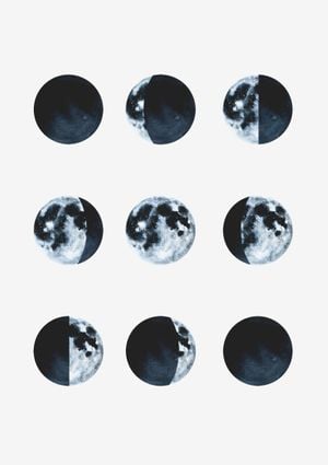 Moon Phases 21x30