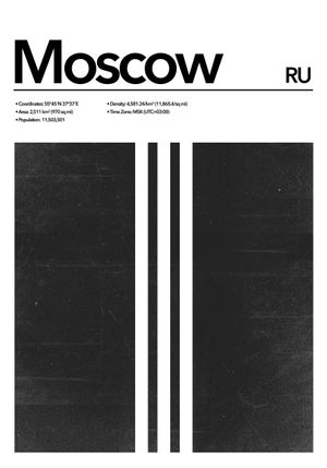 Moscow Abstract 70x100