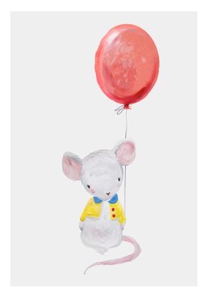 Mouse With Balloon 70x100