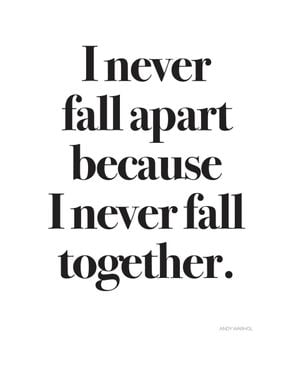 Never Fall Apart 40x50