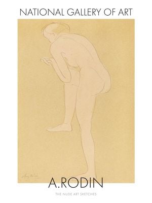 Nude Art Sketch 2 By Auguste Rodin 30x40
