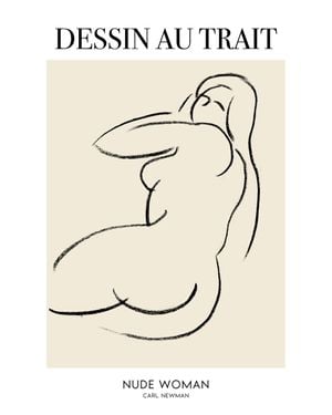 Nude Woman By Carl Newman 40x50