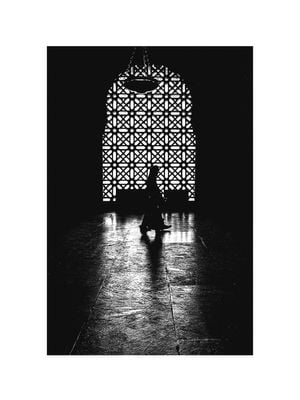 Nun Walking In Light 30x40